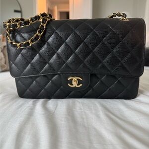 Chanel Black Quilted Leather Bag
